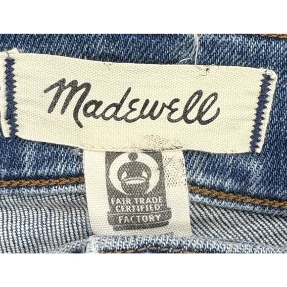 Madewell Women's Blue Denim Mid-Rise Kick Out Jeans Size 26 - Picture 7 of 10